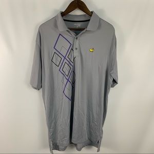 Masters Tech Argyle Masters Golf Polo